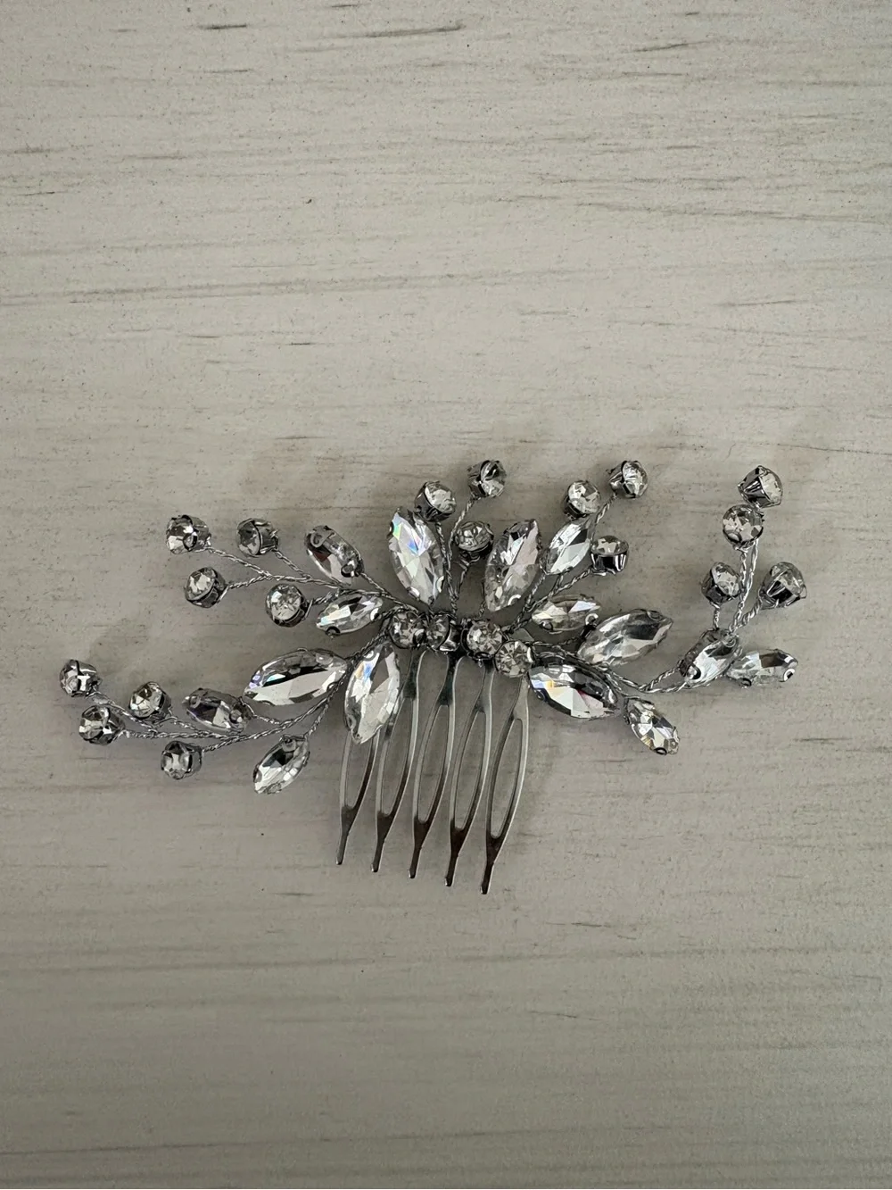 Crystal Floral Hair Comb
